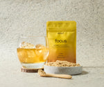 Load image into Gallery viewer, Adapt Lion&#39;s Mane Powder Powder packaging - vibrant yellow with focus written on the front.
